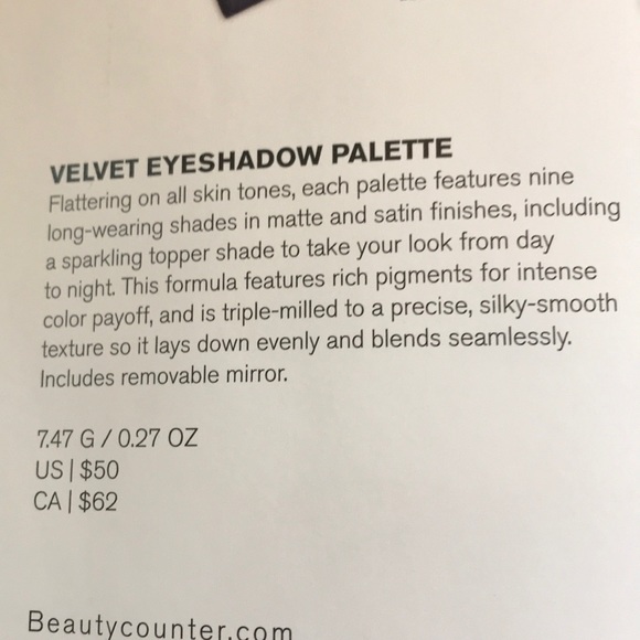 Beautycounter Velvet Eyeshadow Palette - Picture 3 of 3